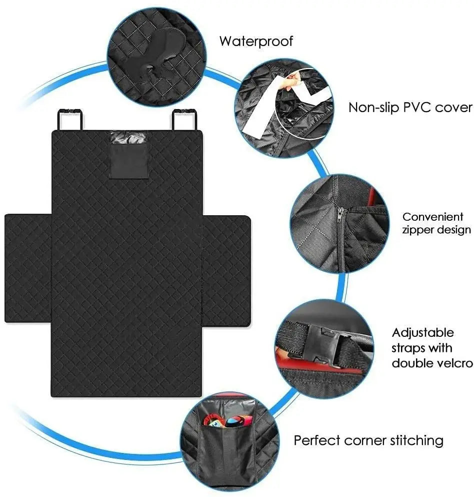 Ultimate Dog Carrier: Waterproof & Wear-Resistant Car Seat Cover for SUVs - Easy to Install & Durable Protection for Your Vehicle