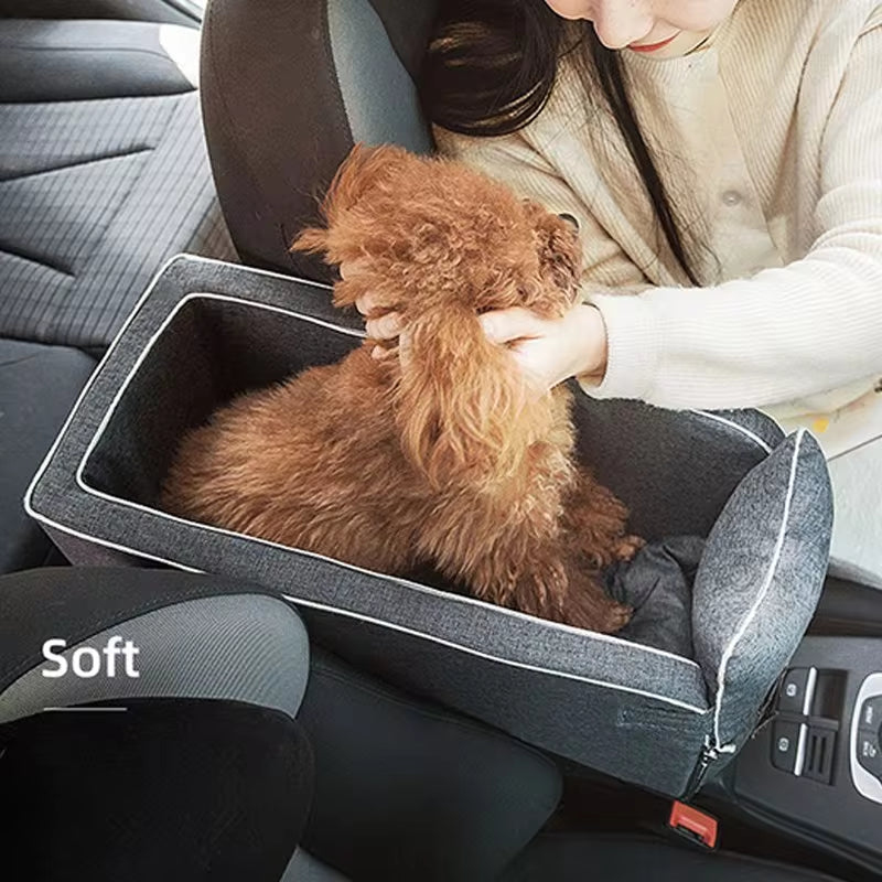 Ultimate Comfort: Portable Dog Car Seat Bed for Safe and Stylish Travel with Small Dogs and Cats