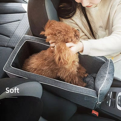 Ultimate Comfort: Portable Dog Car Seat Bed for Safe and Stylish Travel with Small Dogs and Cats