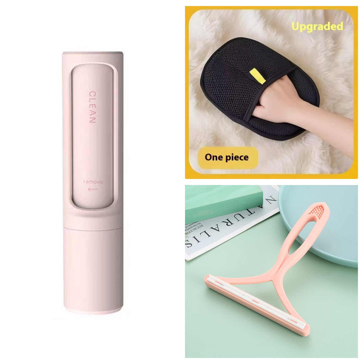 Revolutionary 2-in-1 Reusable Pet Hair Remover Brush - Effortless Lint Roller for Quick Fur and Dust Cleanup!