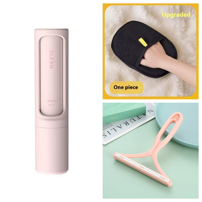 Revolutionary 2-in-1 Reusable Pet Hair Remover Brush - Effortless Lint Roller for Quick Fur and Dust Cleanup!