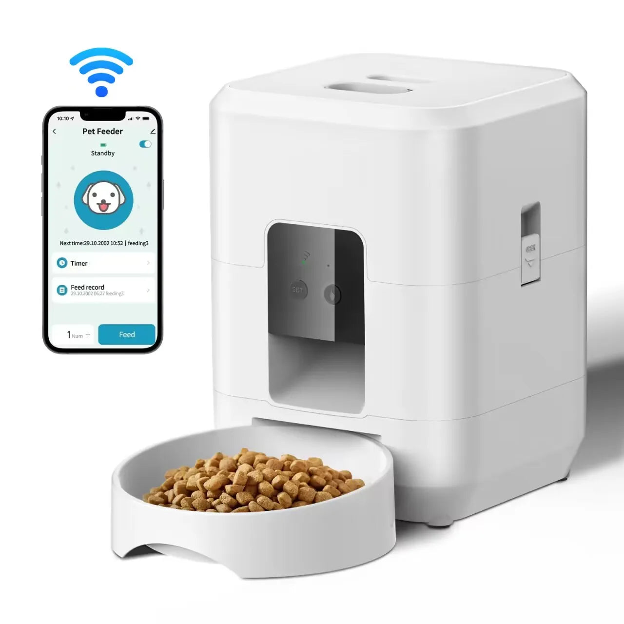 Revolutionary Automatic Cat and Dog Feeder - Timed & Quantitative Food Dispenser for Convenient Pet Care