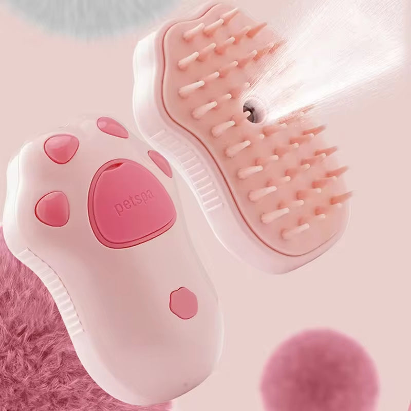 Transform Your Pet's Grooming Routine with the 3 in 1 Electric Spray Brush - Effortless Hair Removal and Relaxing Massage for Cats and Dogs