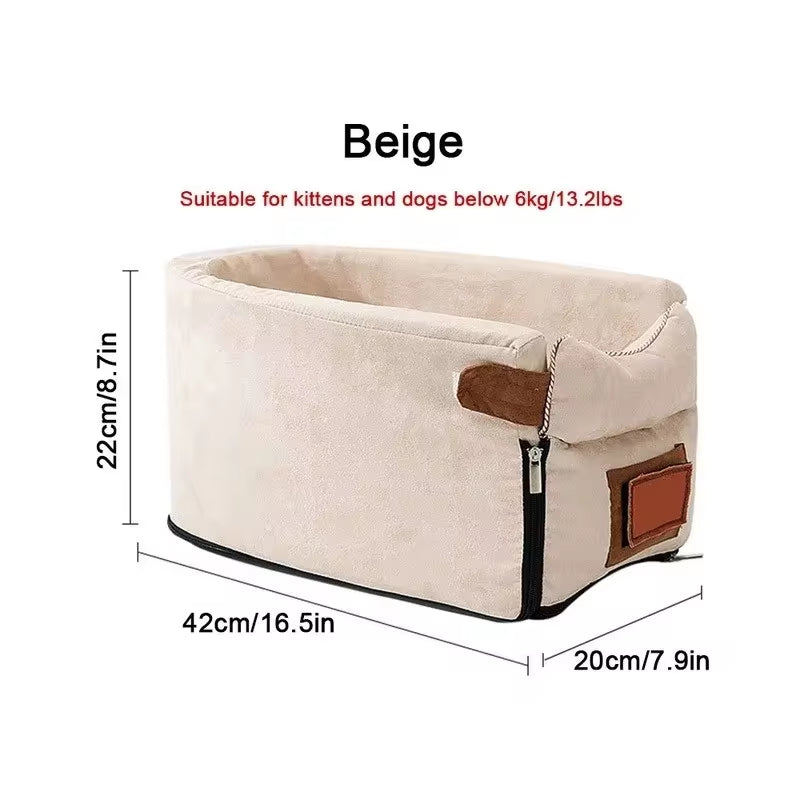 Ultimate Comfort: Portable Dog Car Seat Bed for Safe and Stylish Travel with Small Dogs and Cats