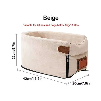 Ultimate Comfort: Portable Dog Car Seat Bed for Safe and Stylish Travel with Small Dogs and Cats