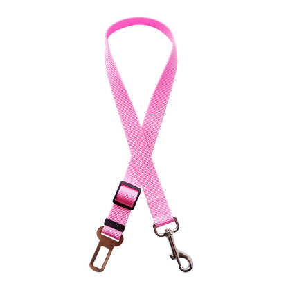 Secure Your Furry Friend: Adjustable Pet Car Seat Belt for Dogs & Cats - Safety Harness with Durable Clip and Comfortable Traction