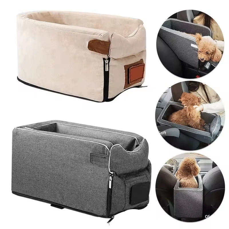 Ultimate Comfort: Portable Dog Car Seat Bed for Safe and Stylish Travel with Small Dogs and Cats