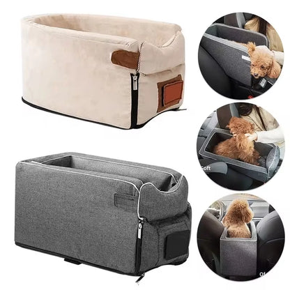 Ultimate Comfort: Portable Dog Car Seat Bed for Safe and Stylish Travel with Small Dogs and Cats