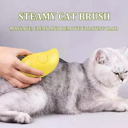 Revolutionary 3-in-1 Cat and Dog Steam Brush - Electric Grooming Tool for Effortless Shedding and Relaxing Massage