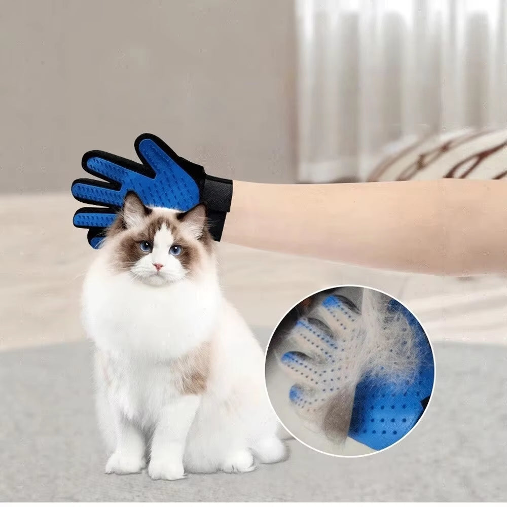 Transform Your Pet's Grooming Routine with Our Versatile Cat and Dog Grooming Glove - Perfect for Deshedding, Bathing, and Massaging!