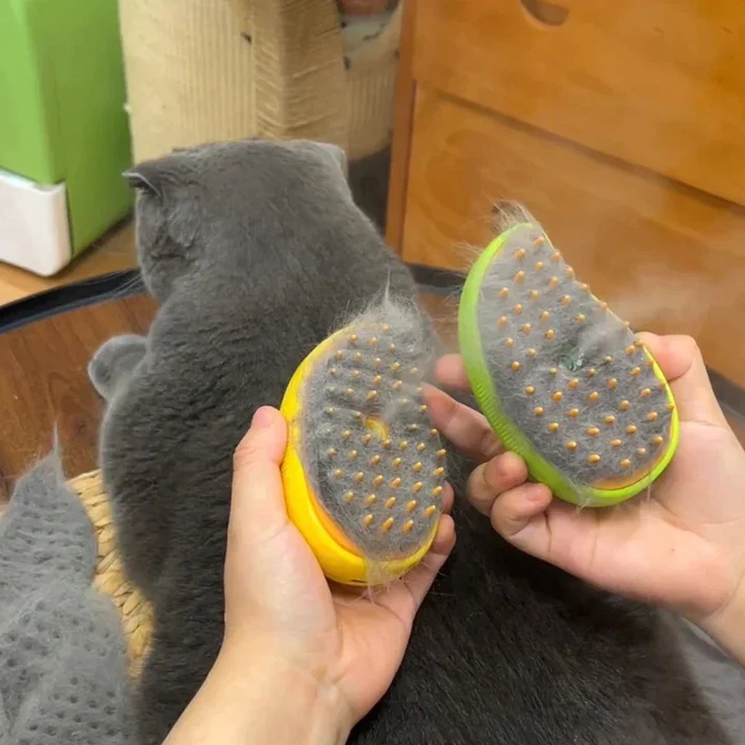Revolutionary 3-in-1 Cat and Dog Steam Brush - Electric Grooming Tool for Effortless Shedding and Relaxing Massage