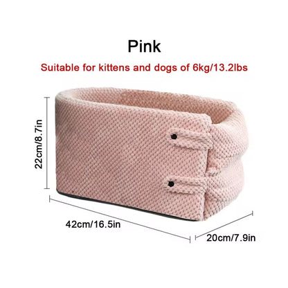 Ultimate Comfort: Portable Dog Car Seat Bed for Safe and Stylish Travel with Small Dogs and Cats