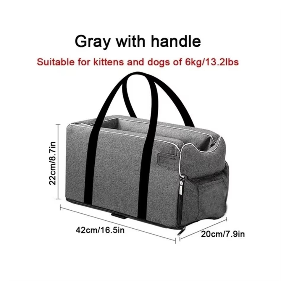 Ultimate Comfort: Portable Dog Car Seat Bed for Safe and Stylish Travel with Small Dogs and Cats