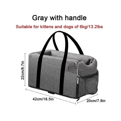 Ultimate Comfort: Portable Dog Car Seat Bed for Safe and Stylish Travel with Small Dogs and Cats
