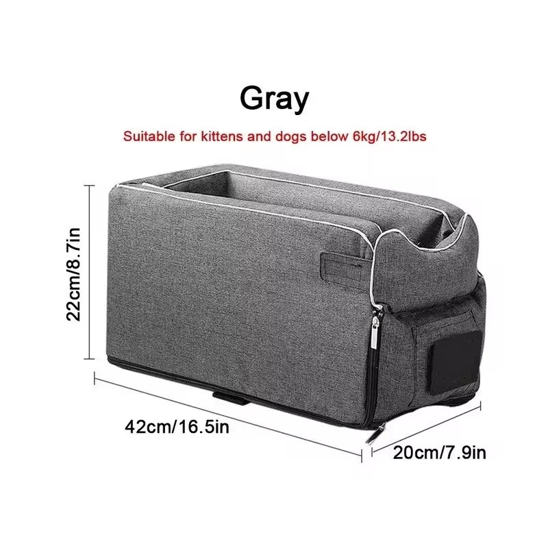 Ultimate Comfort: Portable Dog Car Seat Bed for Safe and Stylish Travel with Small Dogs and Cats