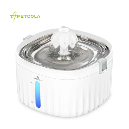 Automatic Cat Water Fountain - Stainless Steel Pet Water Dispenser with 6-Level Filtration for Cats and Dogs