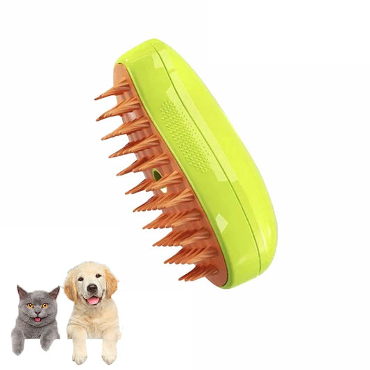 Revolutionary 3-in-1 Cat and Dog Steam Brush - Electric Grooming Tool for Effortless Shedding and Relaxing Massage