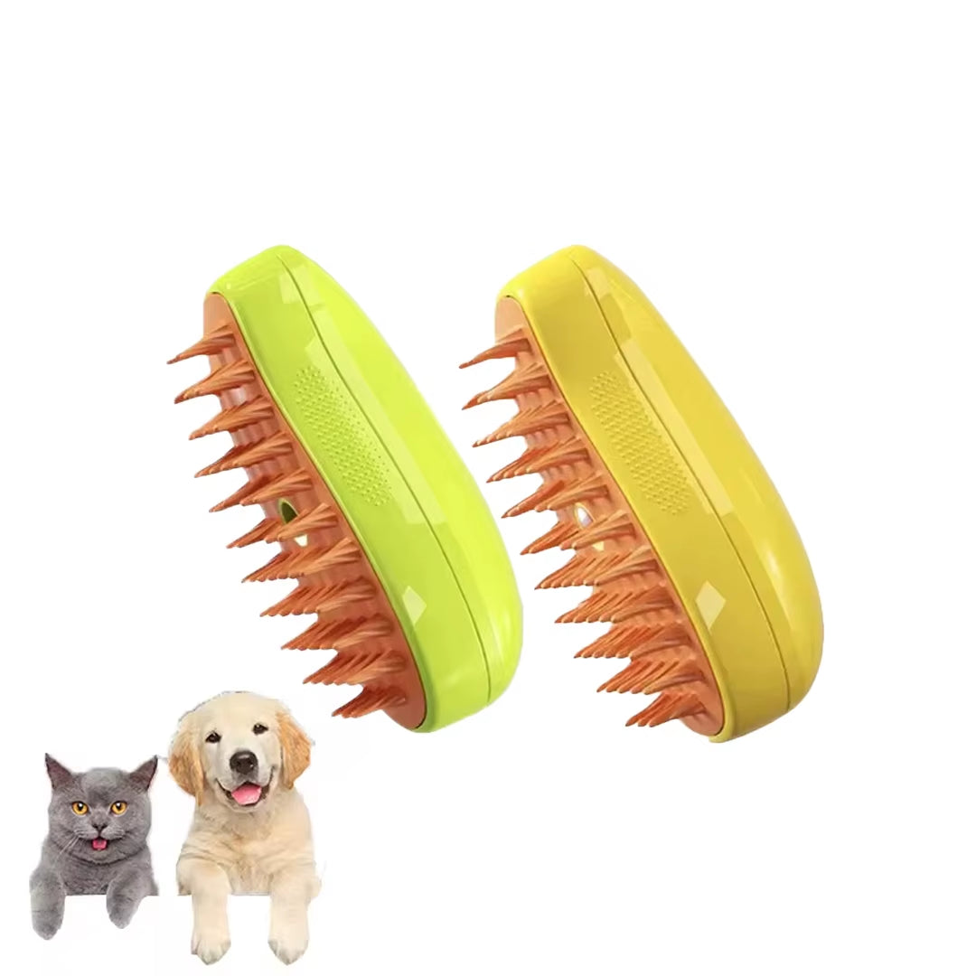 Revolutionary 3-in-1 Cat and Dog Steam Brush - Electric Grooming Tool for Effortless Shedding and Relaxing Massage