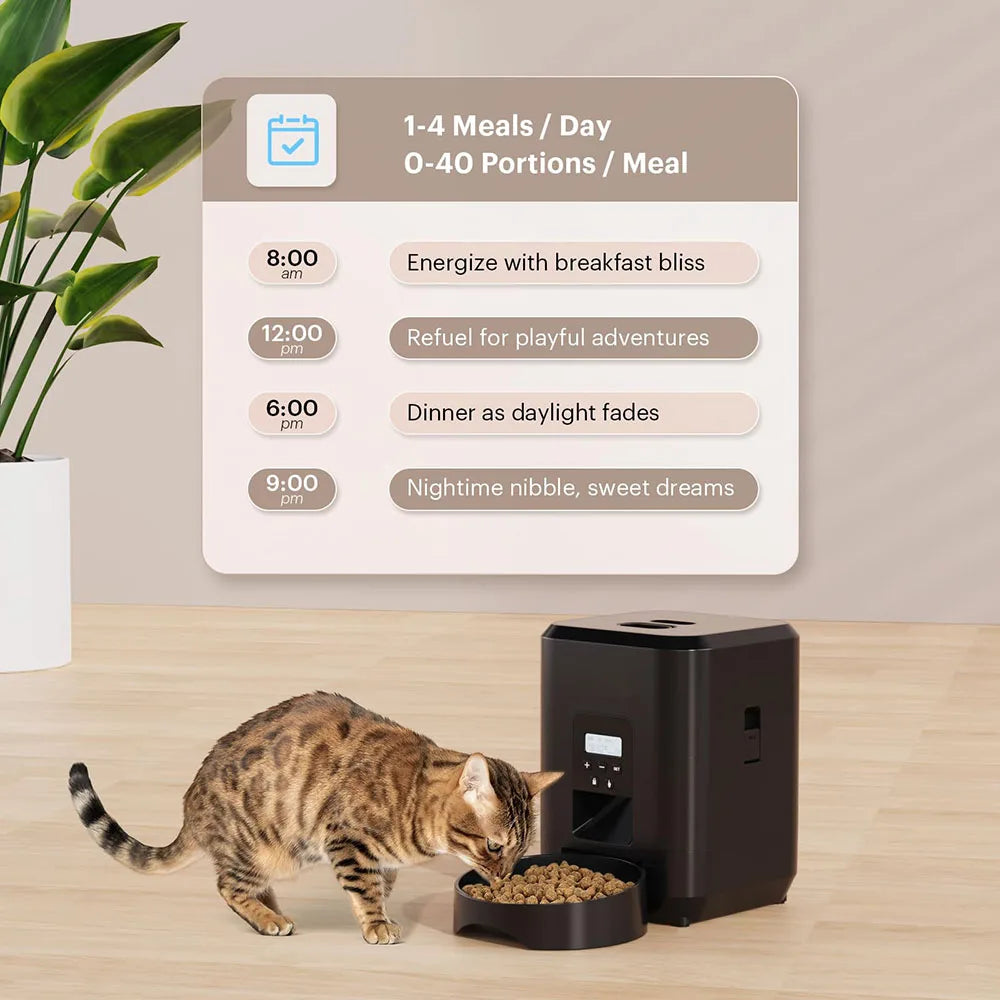 Revolutionary Automatic Cat and Dog Feeder - Timed & Quantitative Food Dispenser for Convenient Pet Care