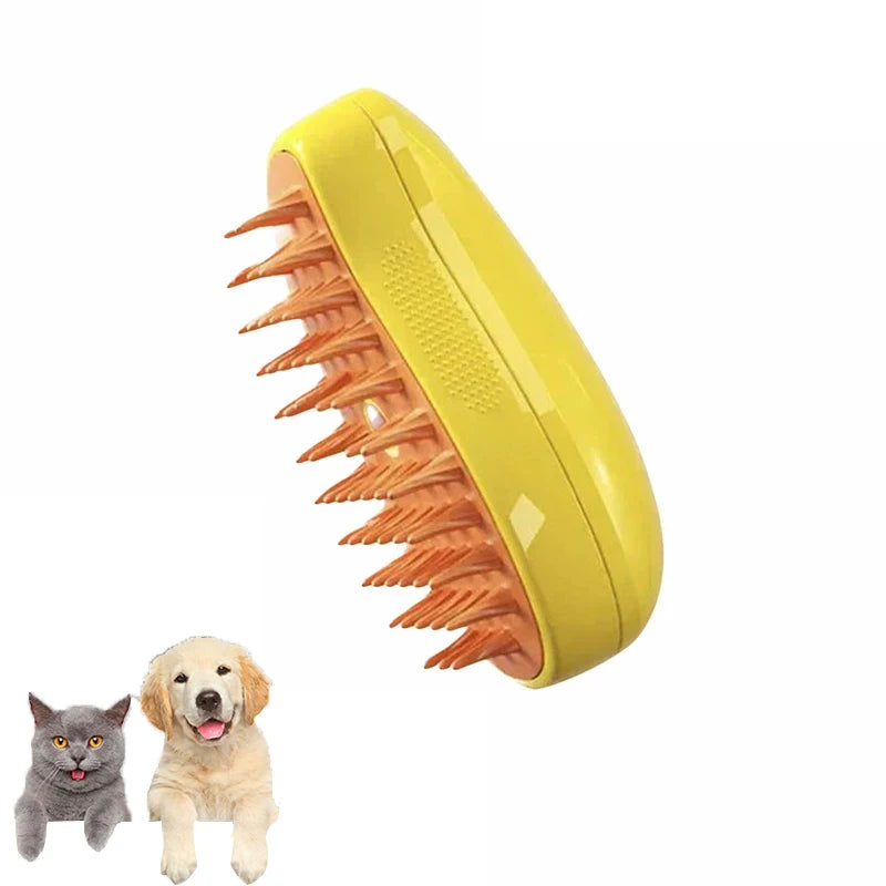 Revolutionary 3-in-1 Cat and Dog Steam Brush - Electric Grooming Tool for Effortless Shedding and Relaxing Massage