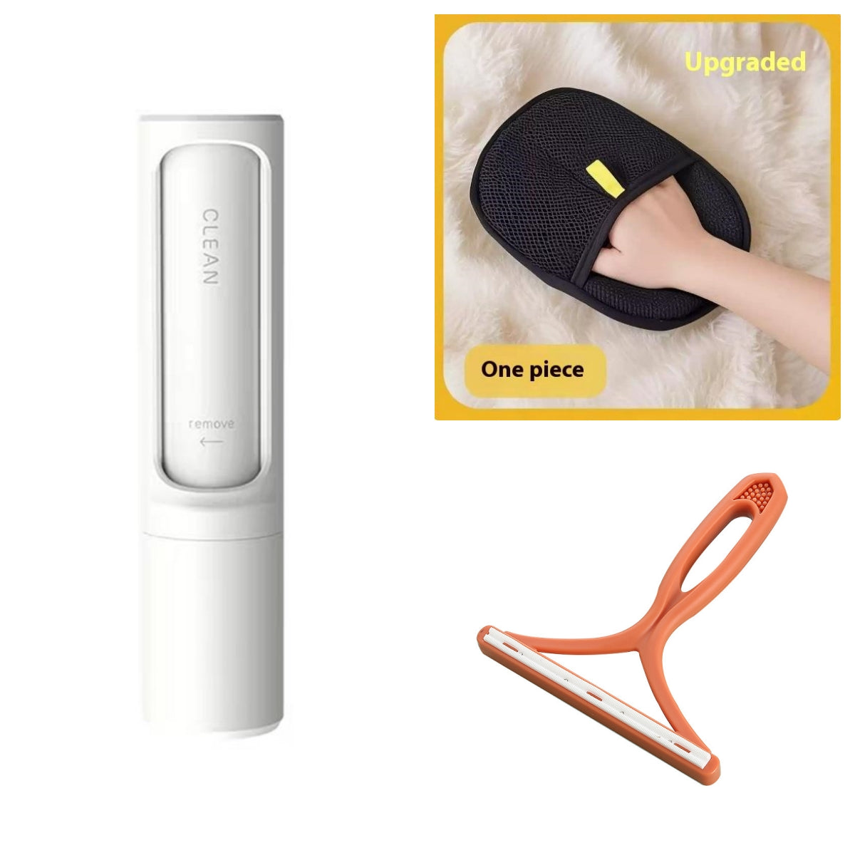 Revolutionary 2-in-1 Reusable Pet Hair Remover Brush - Effortless Lint Roller for Quick Fur and Dust Cleanup!