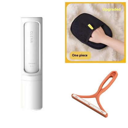 Revolutionary 2-in-1 Reusable Pet Hair Remover Brush - Effortless Lint Roller for Quick Fur and Dust Cleanup!